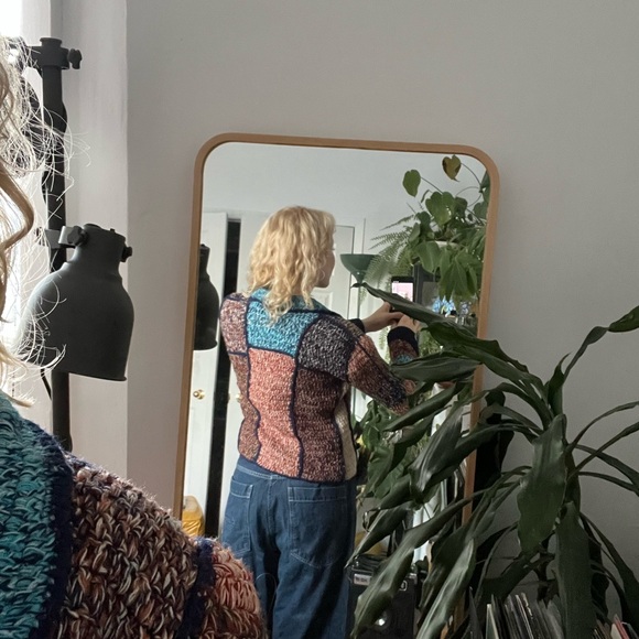 Multicolor Patchwork Women's Jacket - Picture 4 of 4